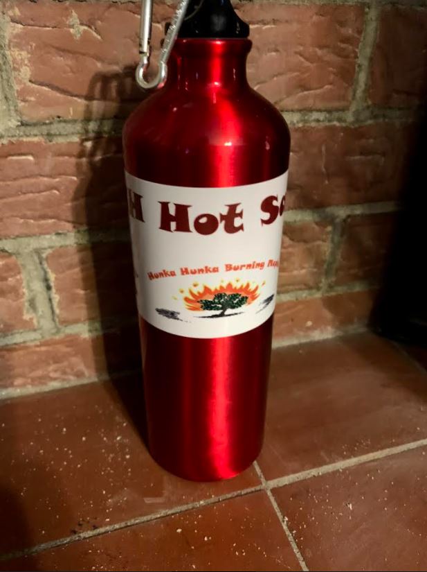 New Hampshire Hot Sauce Water Bottle